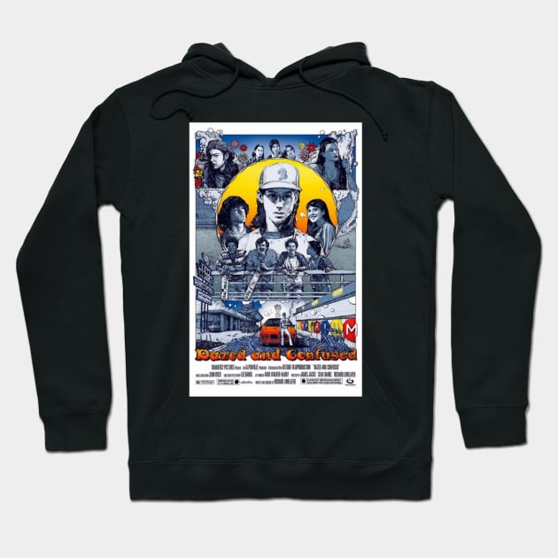 Party at the Moon Tower - Dazed and Confused Night Hoodie by Crazy Frog GREEN